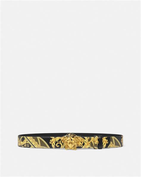 versace reversible barocco palazzo belt|Versace Barocco Reversible Leather Belt .